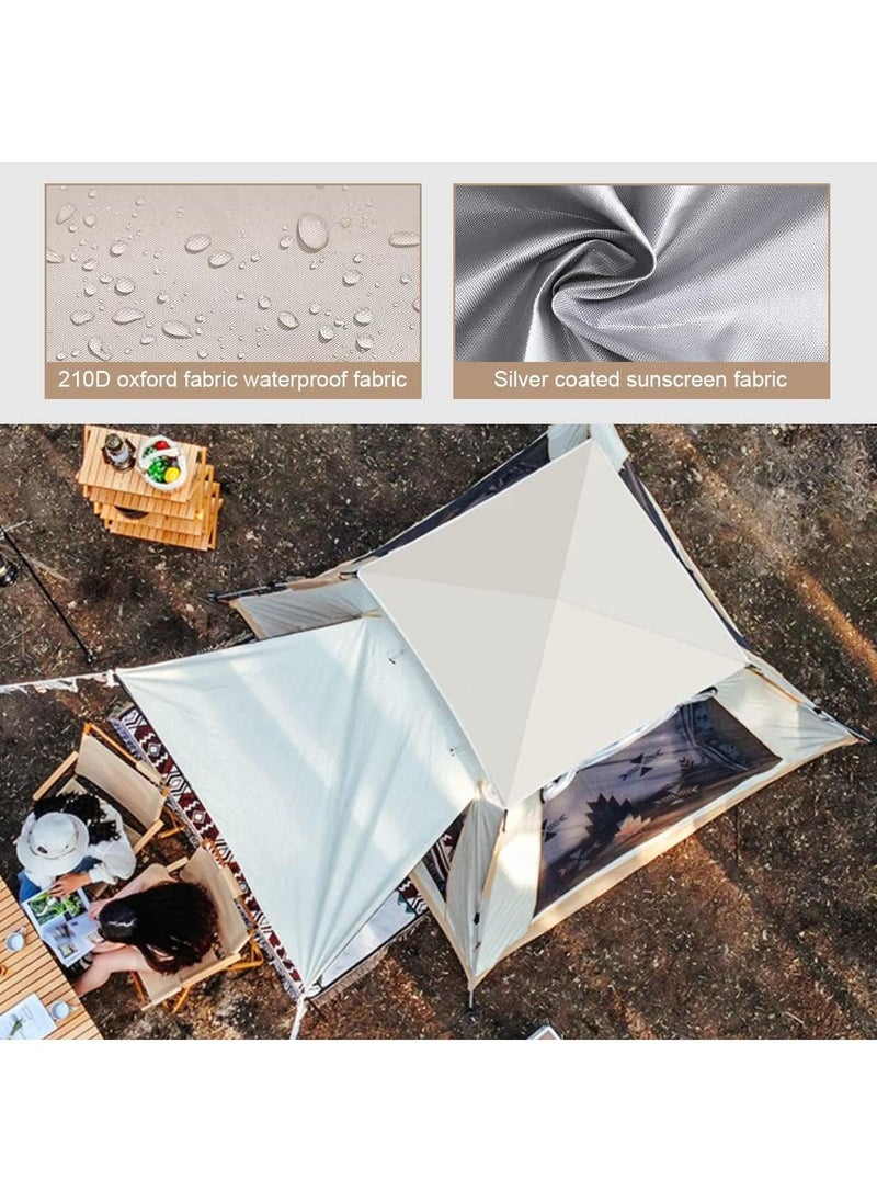 Pop Up Tents for Camping, 2-4 Person Camping Tents with Quick Setup Folding Pop Up Tent | Backpacking Tent for Hiking, Travel, or Beach | Inflatable Tents for Camping  Waterproof Tent for Beach Automatic