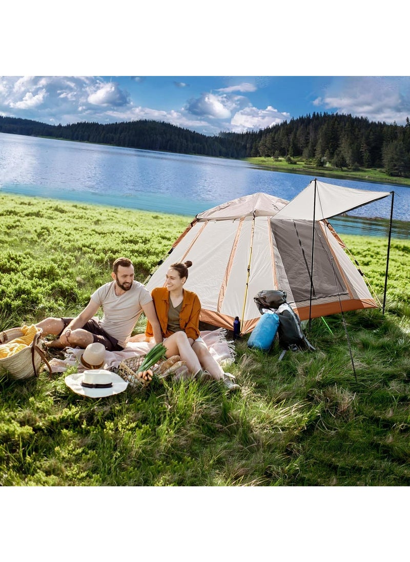 Pop Up Tents for Camping, 2-4 Person Camping Tents with Quick Setup Folding Pop Up Tent | Backpacking Tent for Hiking, Travel, or Beach | Inflatable Tents for Camping  Waterproof Tent for Beach Automatic