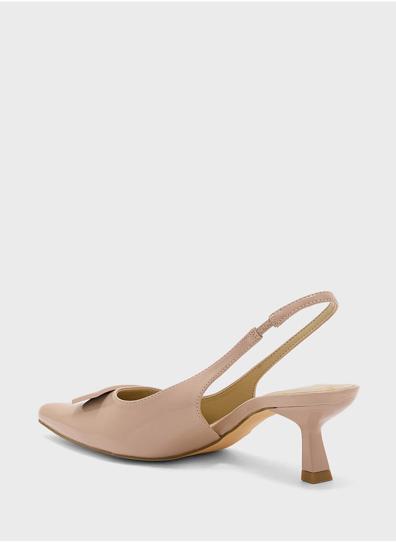 Pointy Sling Back Pump