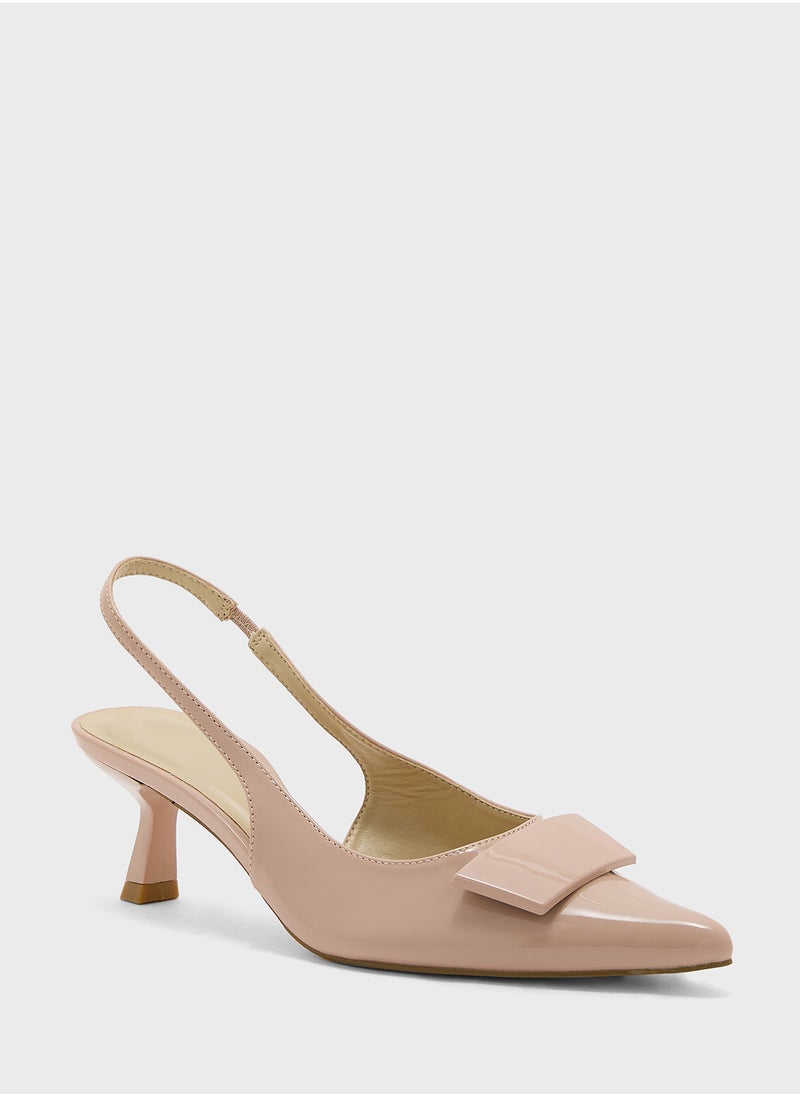 Pointy Sling Back Pump