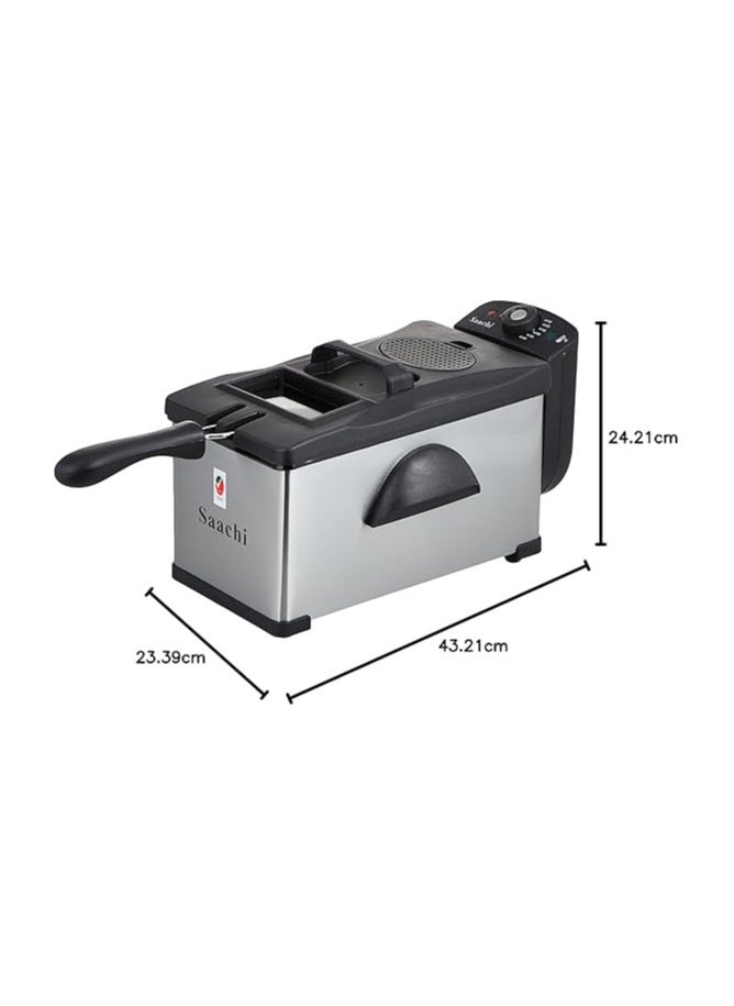 Deep Fryer 3 L 2000 W NL-DF-4751-ST Silver/Black