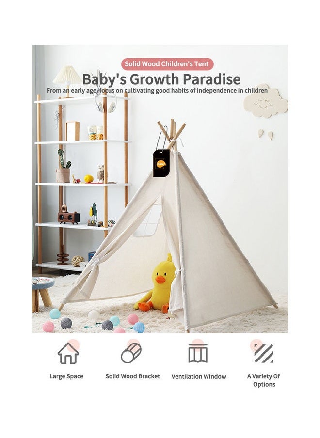 Chilldren's Play Tent With String Lights 140x140x180cm