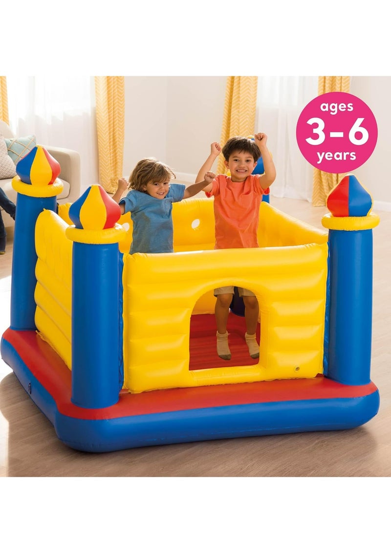 Jump-O-Lene Inflatable Bouncer Castle House 1.75m x 1.75m x 1.35m