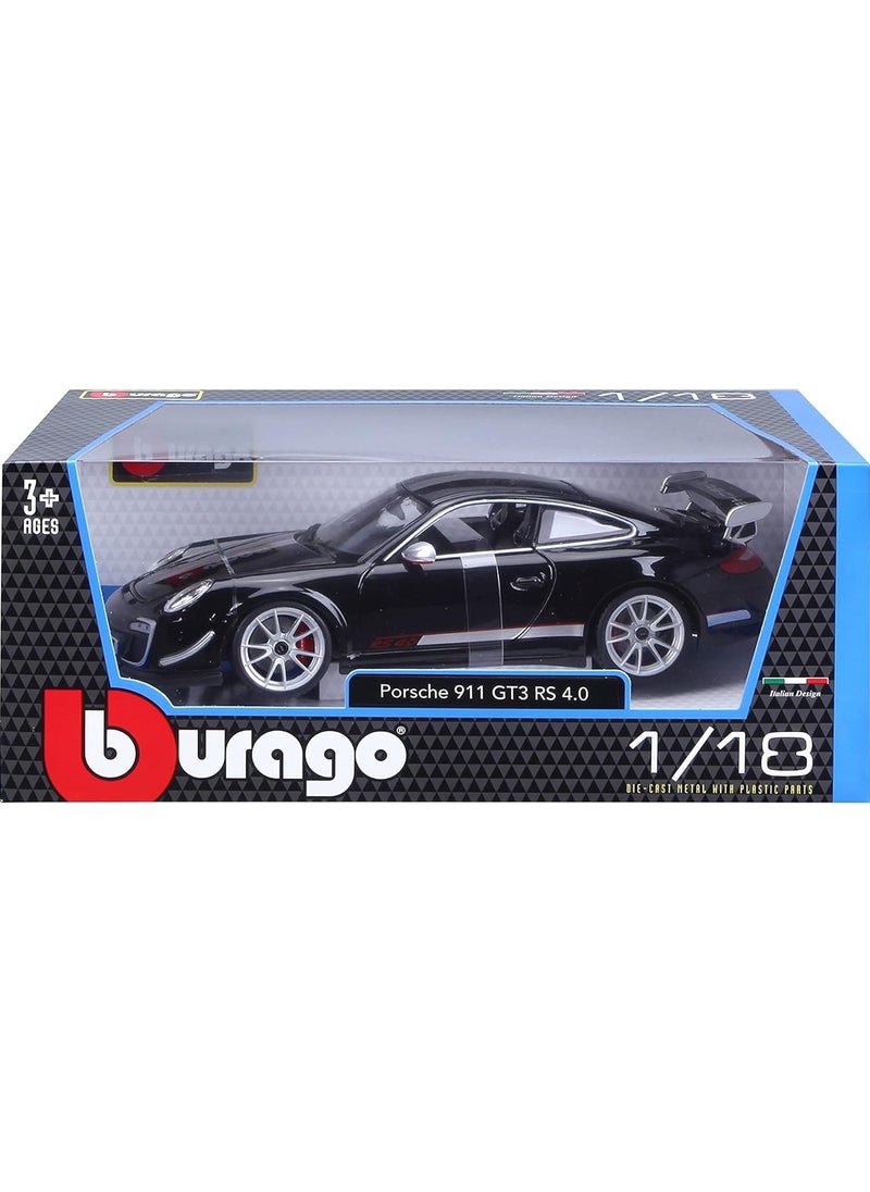 Porsche GTS RS 4.0 Diecast (Black/White)