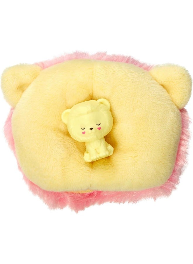 Barbie Cutie Reveal Cozy Cute Tees Series Chelsea Doll & Accessories, Plush Lion, Brunette Small Doll