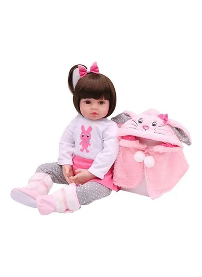 Reborn Baby Doll With Plush Toy 48cm