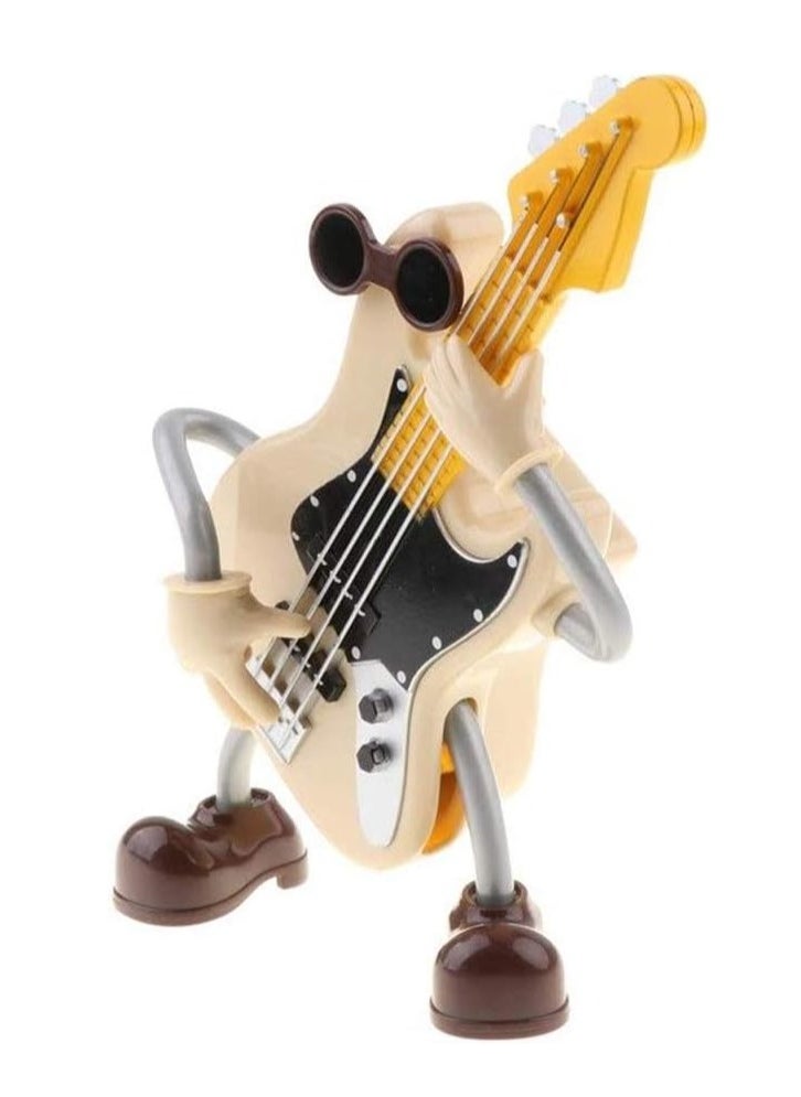 Guitar-shaped Dancing Cartoon Music Box