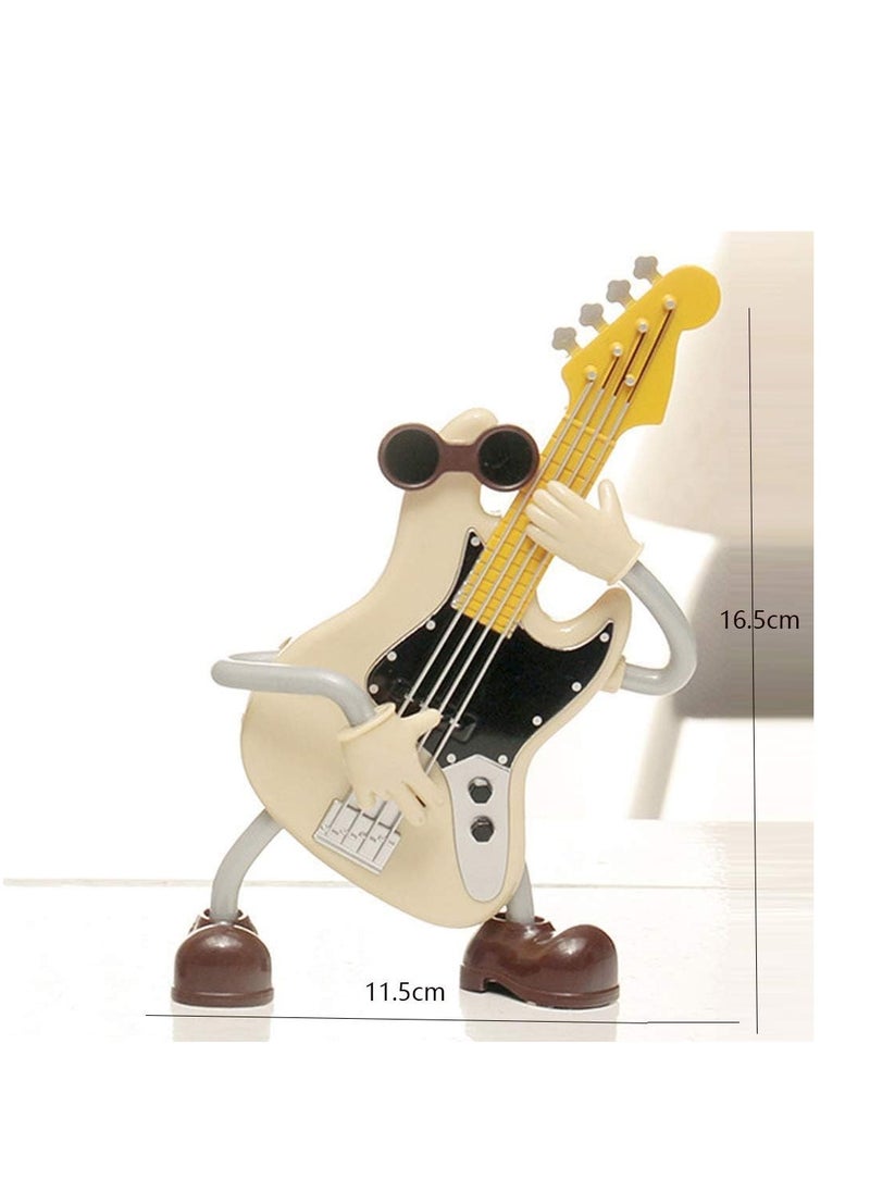 Guitar-shaped Dancing Cartoon Music Box