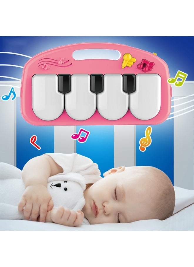 Pedal Piano Body-Building Playmat For Infants With Music, Light And Detachable Rattle Pendants For Fun Filled Activities