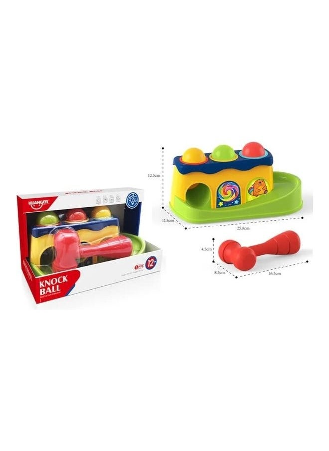 Kids Educational Colorful Knock Ball Piling Platform Plastic Hammer Baby Toys