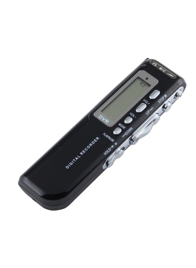 4GB Digital Voice Recorder Dictaphone MP3 Player, Support Telephone Recording, VOX Function(Black)(Black)