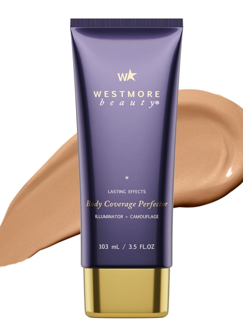 Westmore Beauty Body Coverage Perfector – Waterproof Leg & Body Makeup - Tattoo Cover Up Makeup - 3.5 Oz (Natural Radiance)