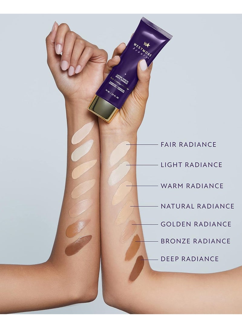 Westmore Beauty Body Coverage Perfector – Waterproof Leg & Body Makeup - Tattoo Cover Up Makeup - 3.5 Oz (Natural Radiance)