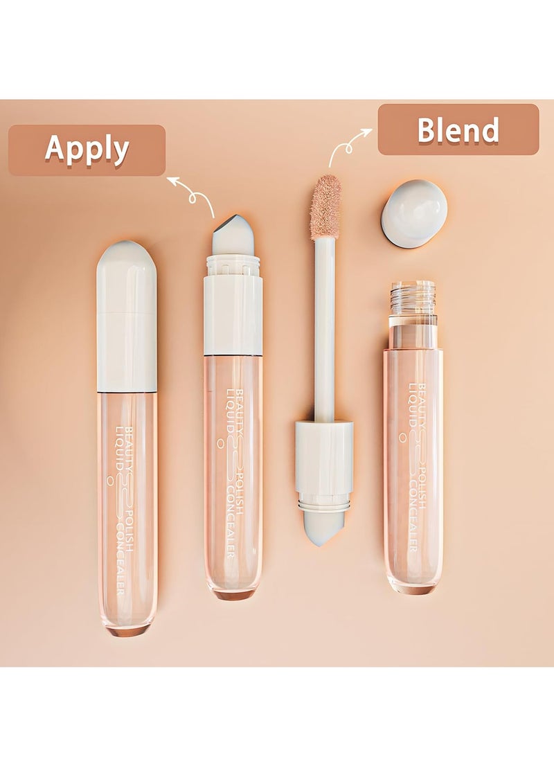 Concealer Full Coverage, under eye concealer for Dark Circles & Dark Spots, Waterproof Long-Lasting Brightener Concealer Makeup for All Skin - Fair Color