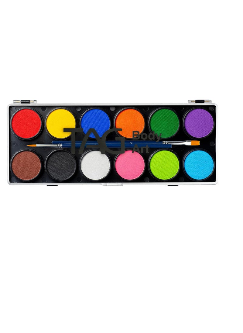 TAG Face & Body Paint - Regular Palette 12 x 10g