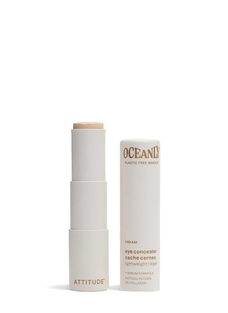 ATTITUDE Oceanly Light Coverage Under Eye Concealer Stick, Titanium Dioxide-Free, EWG Verified, Plastic-Free, Vegan & Cruelty-free Makeup, Cream, 0.2 Ounces