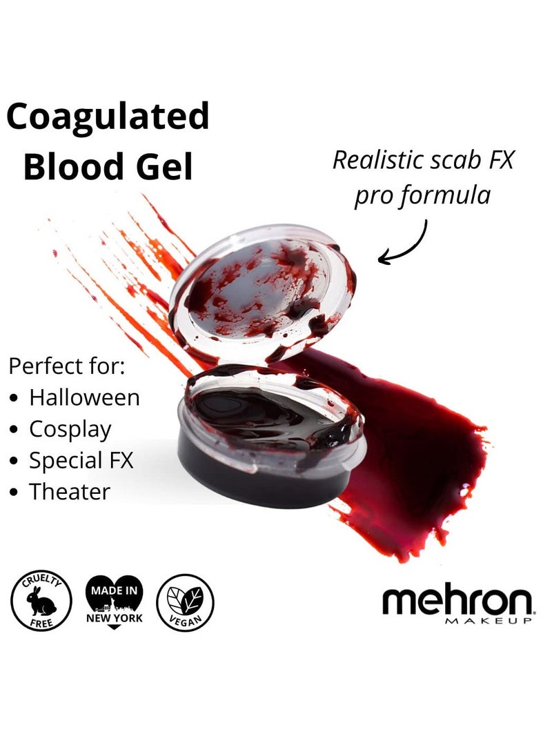 Mehron Makeup Coagulated Blood | Fake Blood Makeup | SFX Makeup for Halloween | 0.5 oz (14 g)