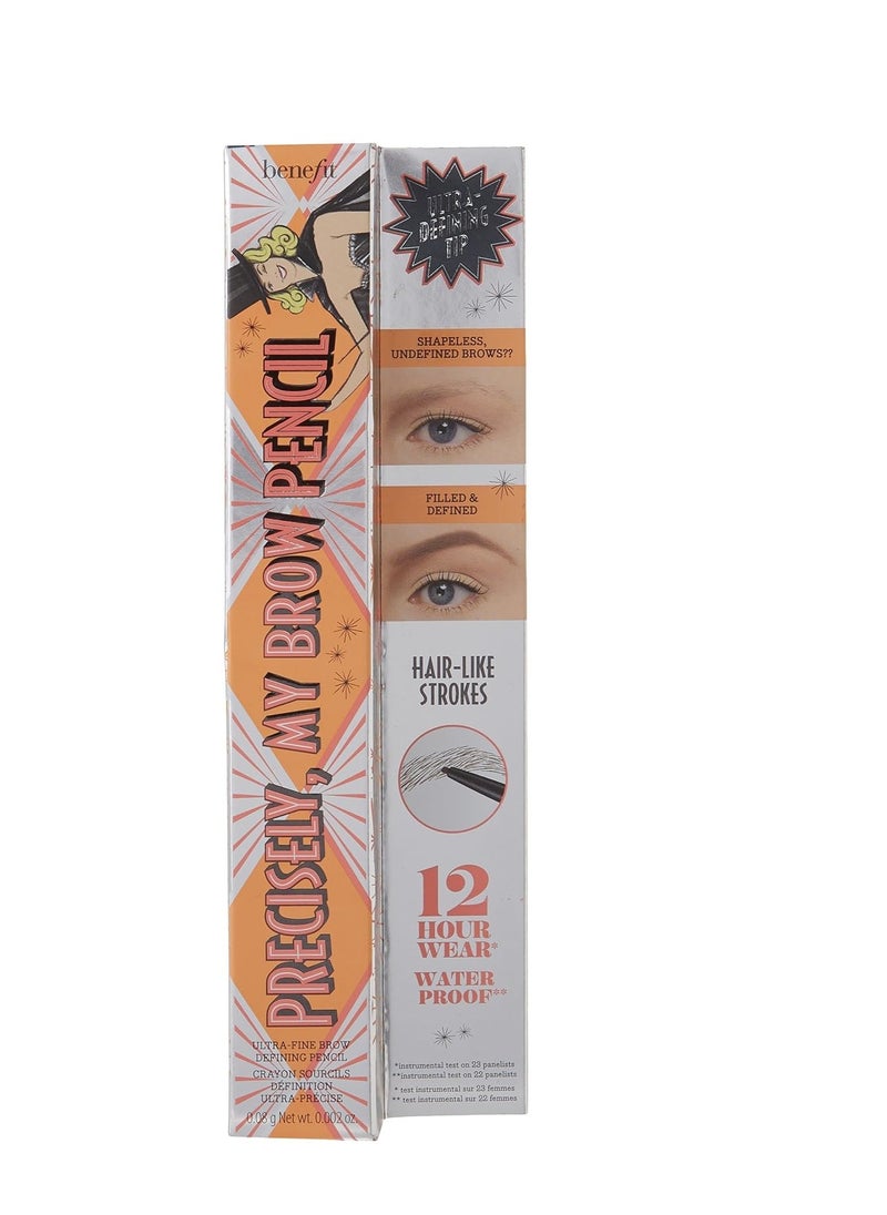 Benefit Precisely My Brow Pencil Ultra Fine Brow Defining, No. 4, Medium, 0.002 Ounce