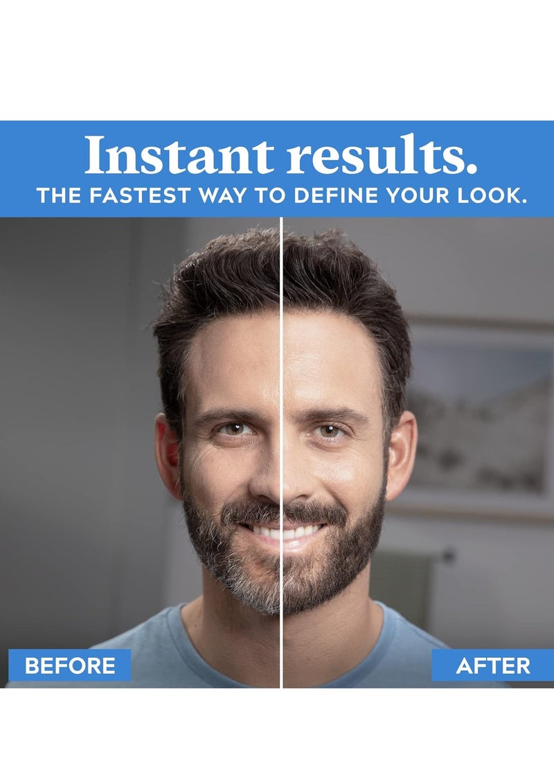 Just for Men 1-Day Beard & Brow Color, Temporary Color for Beard and Eyebrows, For a Fuller, Well-Defined Look, Up to 30 Applications, Black