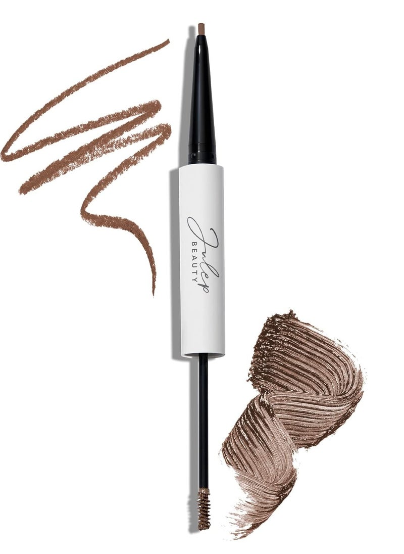 Julep Brow 101 Sculpting Pencil & Tinted Brow Gel Set - Dual-Ended Eyebrow Tool with Brush and Precision Tip - Long-Lasting, Waterproof Formula for Perfectly Defined and Tinted Brows -Medium Brown