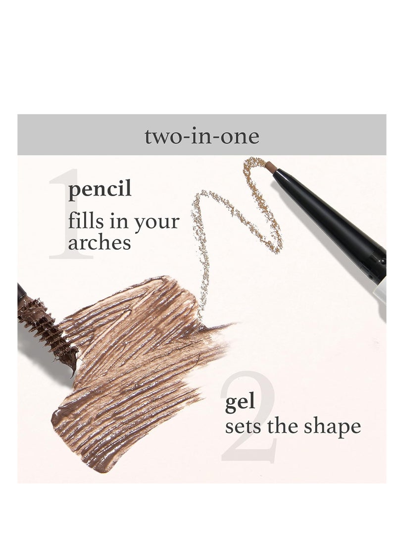 Julep Brow 101 Sculpting Pencil & Tinted Brow Gel Set - Dual-Ended Eyebrow Tool with Brush and Precision Tip - Long-Lasting, Waterproof Formula for Perfectly Defined and Tinted Brows -Medium Brown