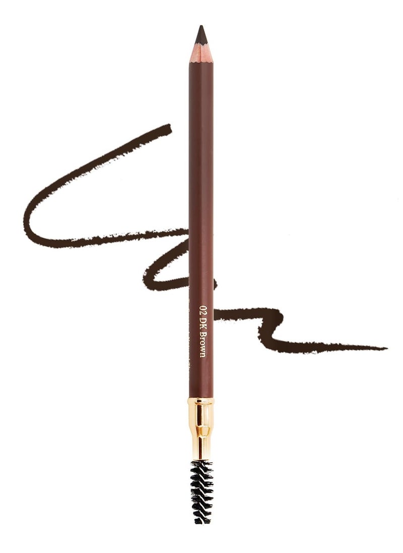 1pcs Eyebrow Pencil Longlasting Waterproof Durable Liner Eyebrow 5 Colors to Choose (2# Dark Brown)