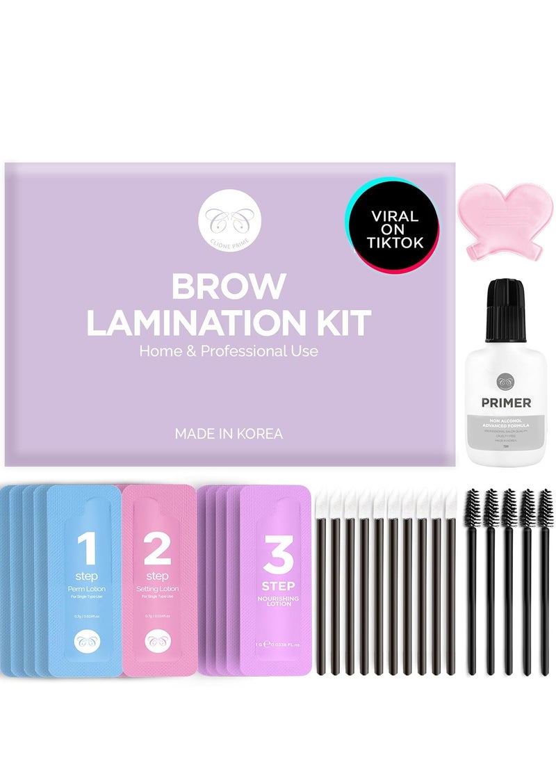 At Home Brow Lamination Kit - DIY Eyebrow Lamination Kit Professional Eye Brow Perm Kit Instant DIY Eyebrow Lift Kit for Fuller Thicker Brows Lasts For Upto 8 Weeks