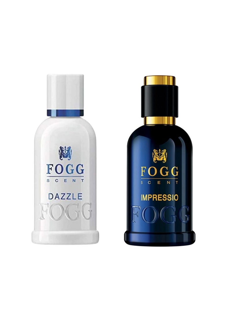 LongLasting Fragrance combo IMPRESSIO and DAZZLE  Scent Eau De Parfum 200ML