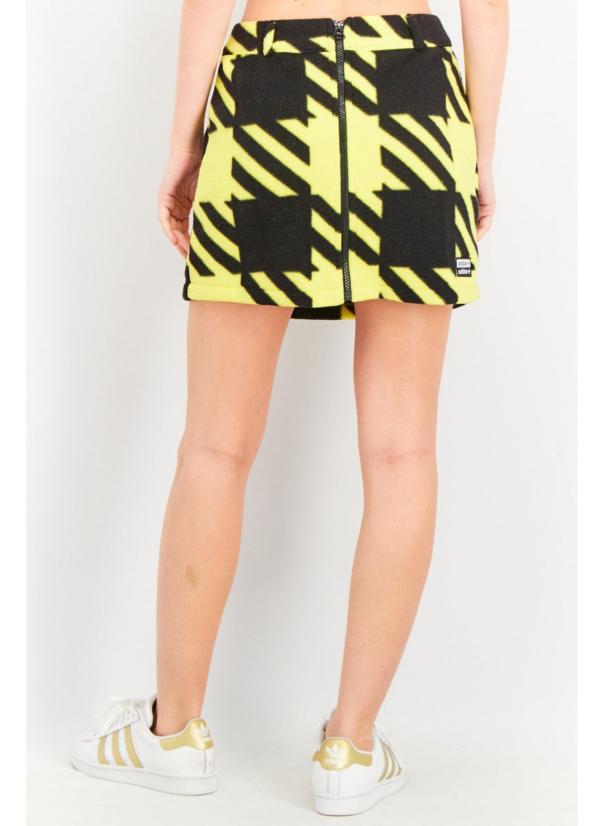 Women Sportswear Fit RYV Skirt, Black/Yellow