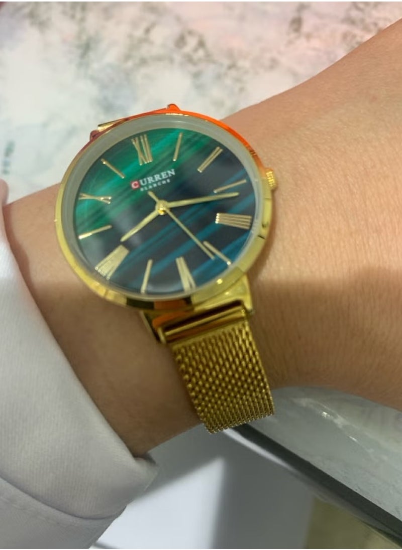 Women's Elegant Waterproof Stainless Steel Mesh BAnd Quartz Watch