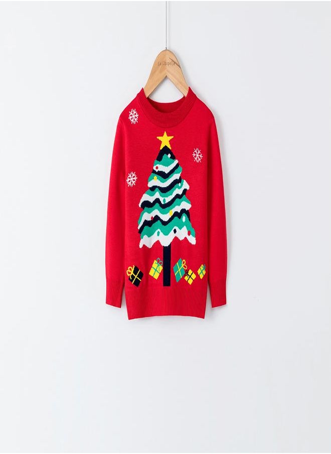 Christmas Tree Festive Sweater - Red