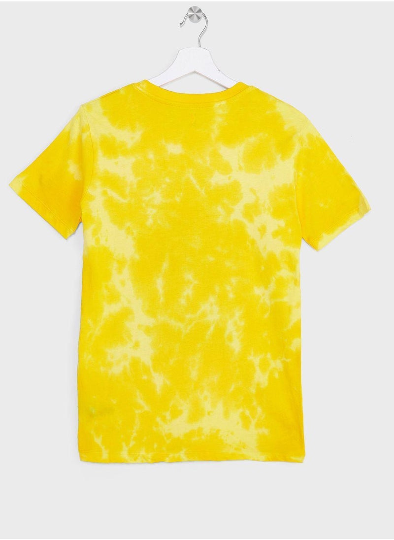 Los Angeles Lakers School Of Rock Bleach Out T-Shirt