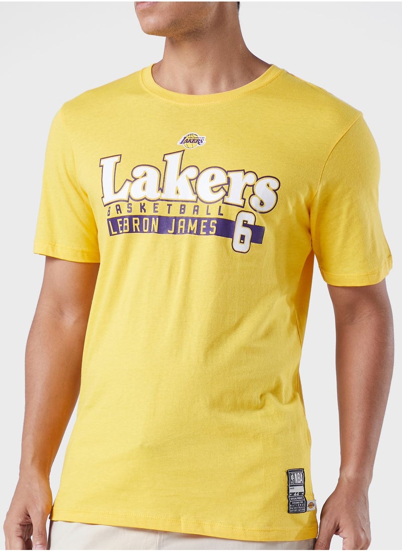 NBA Lebron James Los Angeles Lakers Glow Up T-Shirt