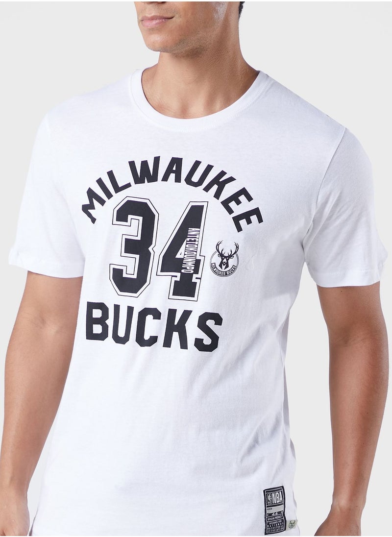 NBA Antetokounmpo Giannis Milwaukee Bucks T-Shirt