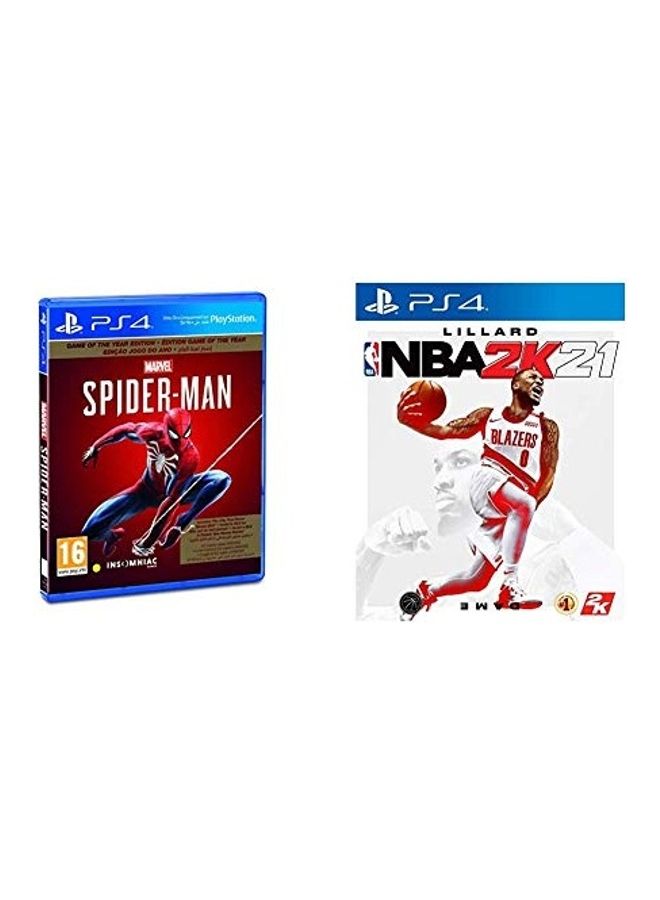 Spider Man and NBA 2K21 (Intl Version) - ps4_ps5