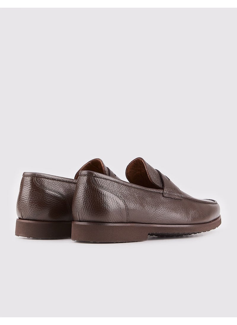 Leather Brown Men's Casual Shoes