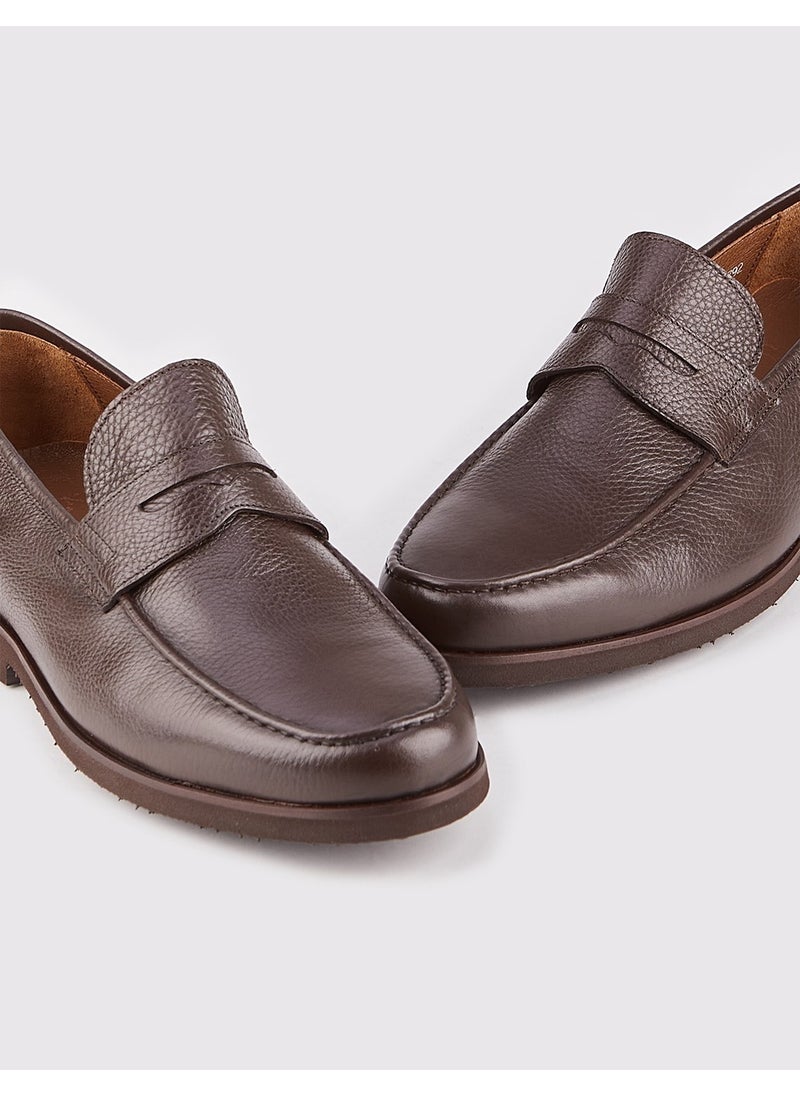 Leather Brown Men's Casual Shoes