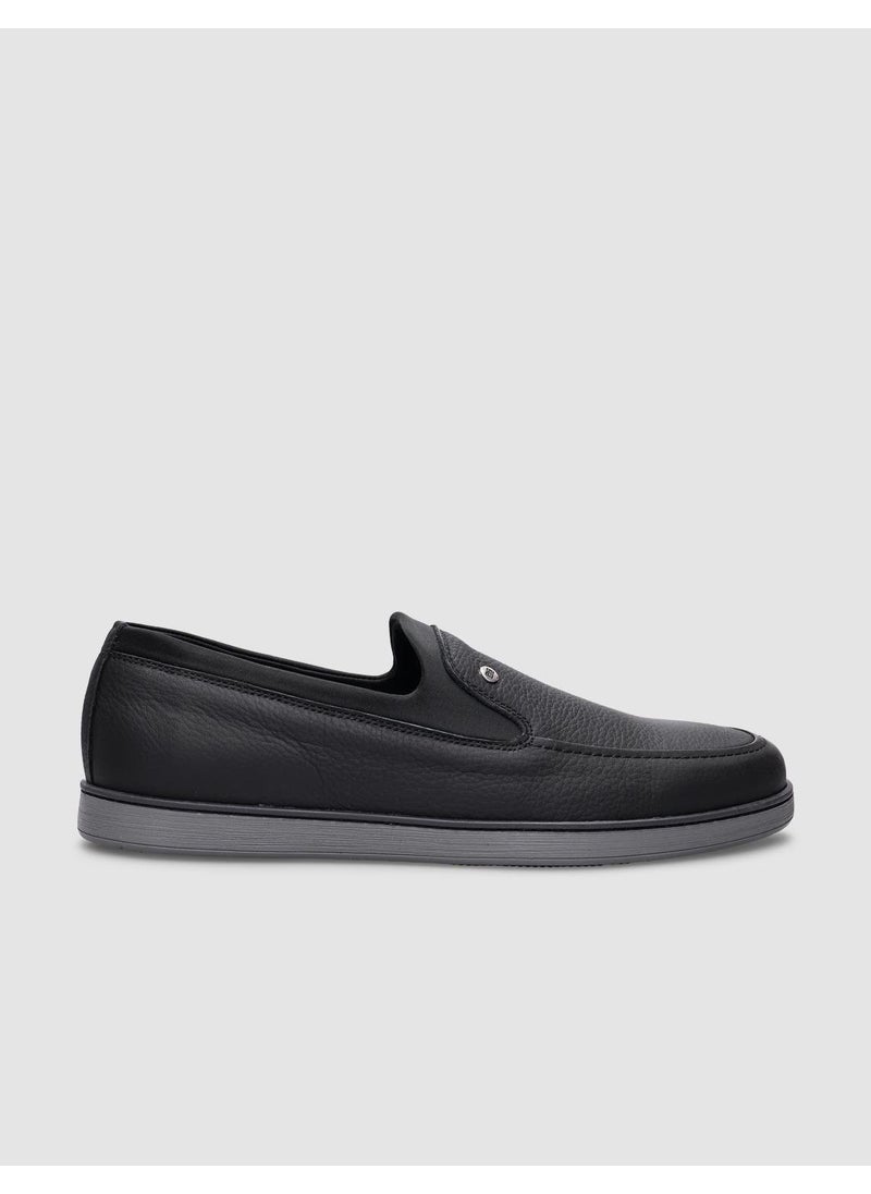 Leather Black Men's Casual Shoes