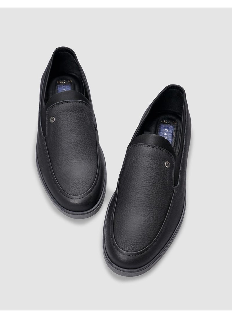 Leather Black Men's Casual Shoes