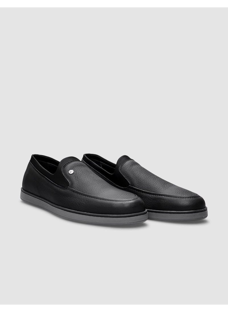 Leather Black Men's Casual Shoes