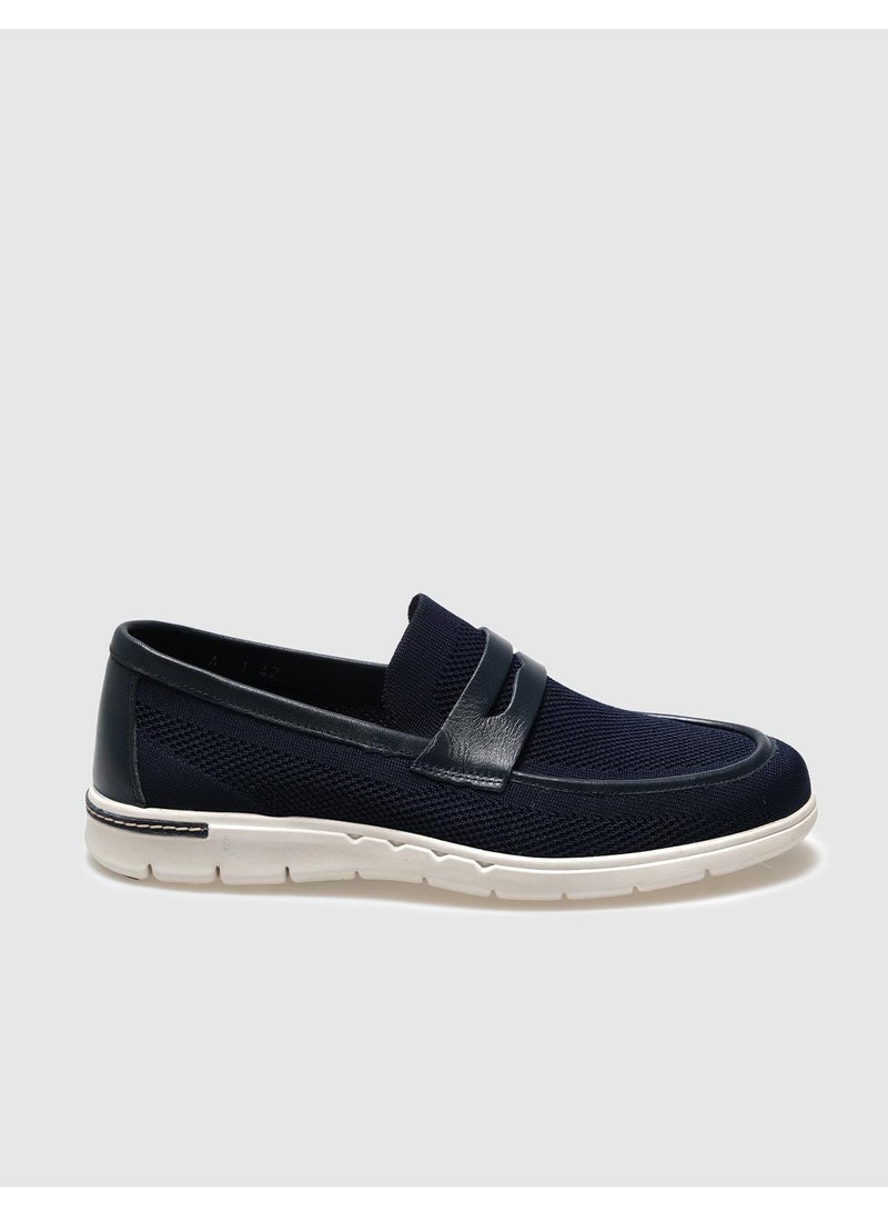 Knitwear Navy Blue Men's Casual Shoes