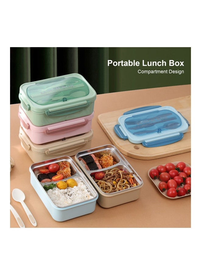 Stainless Steel Portable Lunch Box Pink 23.00X8.00X16.50cm