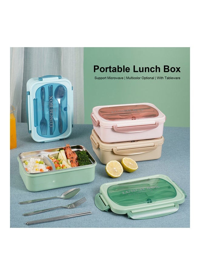 Stainless Steel Portable Lunch Box Pink 23.00X8.00X16.50cm