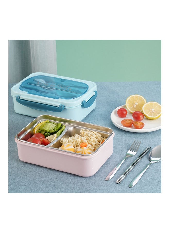 Stainless Steel Portable Lunch Box Pink 23.00X8.00X16.50cm