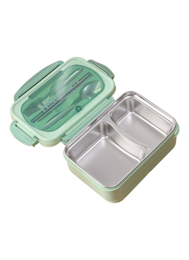 Stainless Steel Portable Lunch Box Green 23.00X8.00X16.50cm