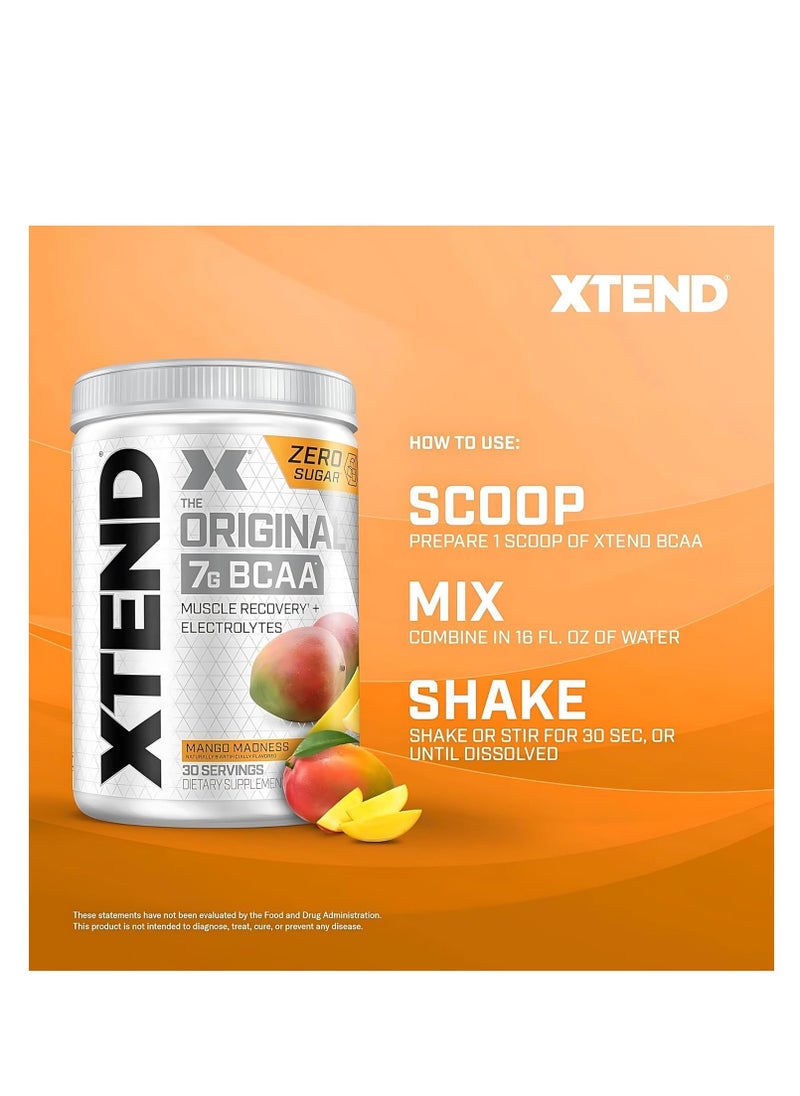 Xtend Original BCAA Powder Electrolytes, Mango Madness , 30 Servings