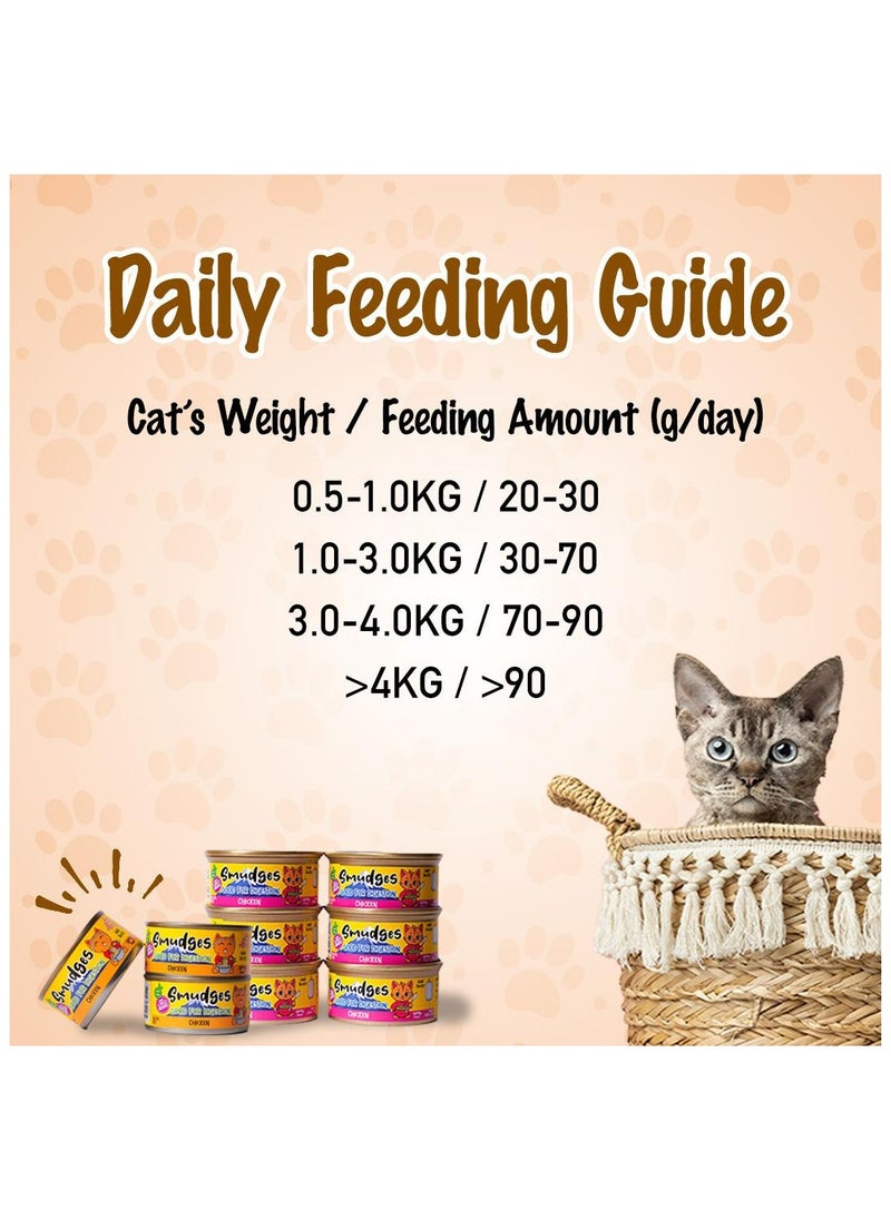 Adult Cat wet food with Tuna Flakes With Shirasu in Soft Jelly 80g- Pack of 24