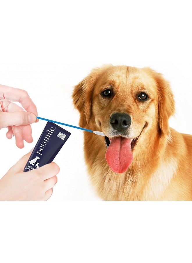 Petsmile Professional Pet Toothpaste Applicator Swabs | Easily And Effectively Spreads Dog Toothpaste To Promote Oral Hygiene | Dental Care For Pets | Vohc Approved Brand