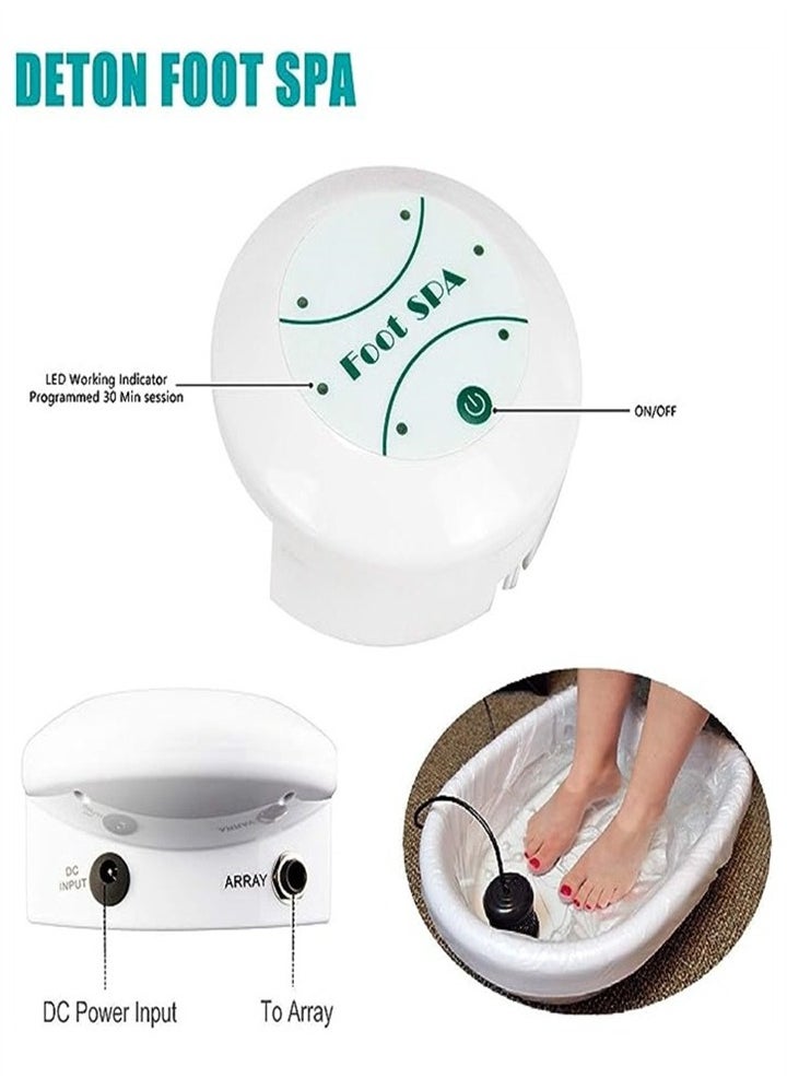 Ionic Foot Bath Detox Machine Foot SPA, Ionic Cleanse Detox Foot Bath Spa Machine with Foot Basin for Home Use Salon Holiday Gift