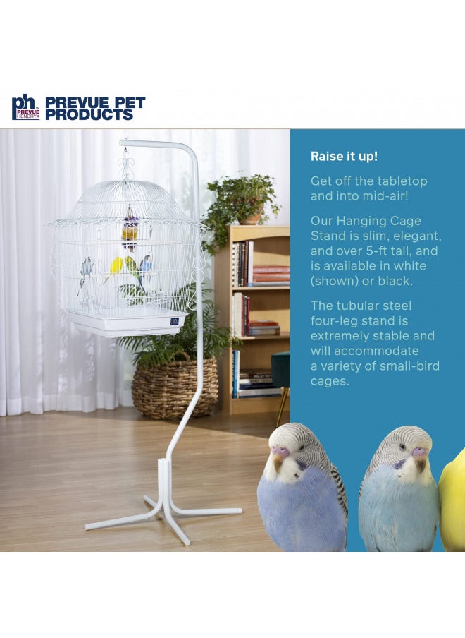Prevue Pet Products Tubular Steel Hanging Bird Cage Stand 1781 White, 24-Inch by 24-Inch by 60-Inch